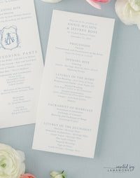 Annie | Wedding Program