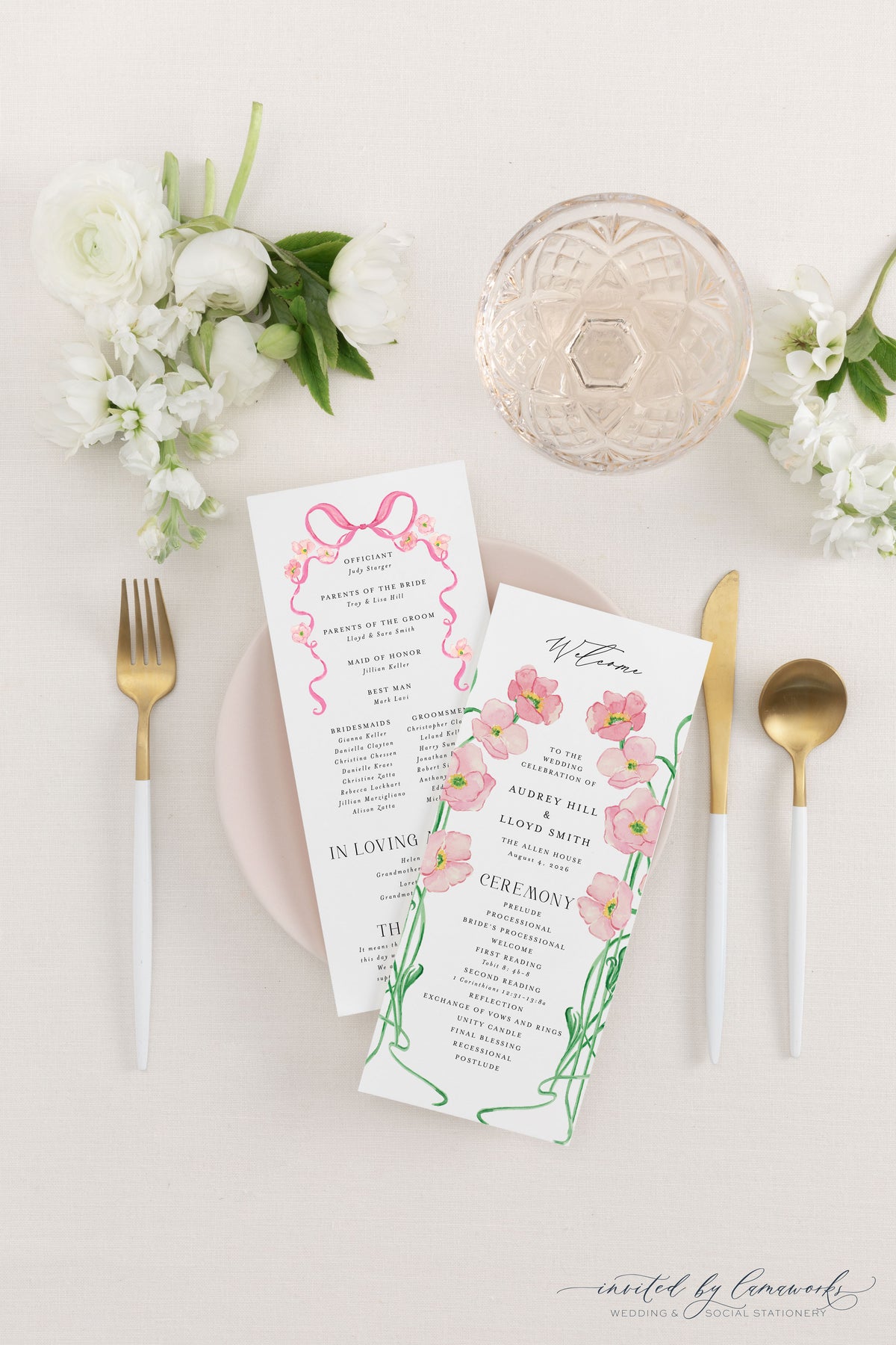 Audrey | Wedding Program