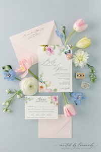 Ophelia Wedding Invitation - Design 2