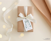 Blue Bow Gift Tag