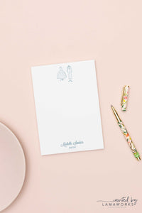 Personalized Bride and Groom Notepad