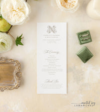 Charlotte | Wedding Program