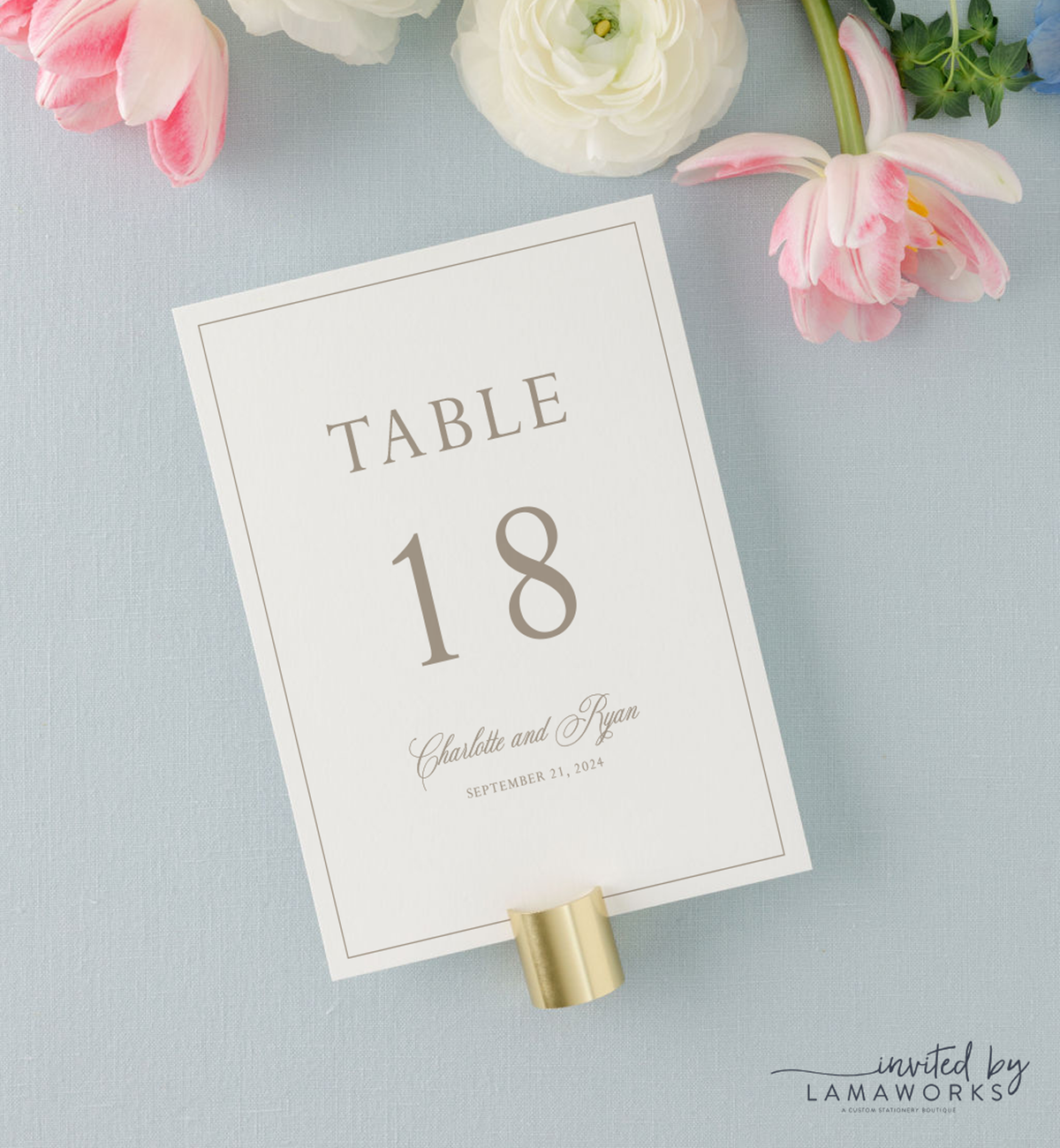 Charlotte | Table Number