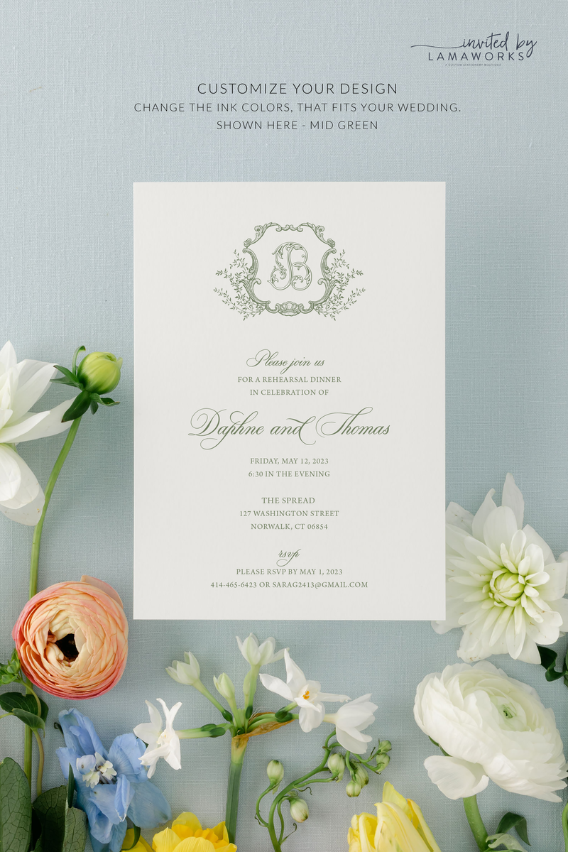 Daphne | Rehearsal Dinner Invitation