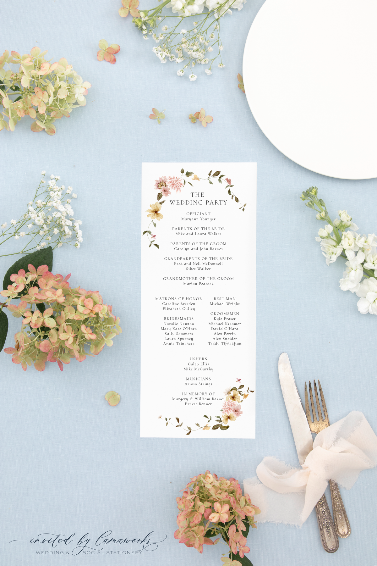 Diana | Wedding Program