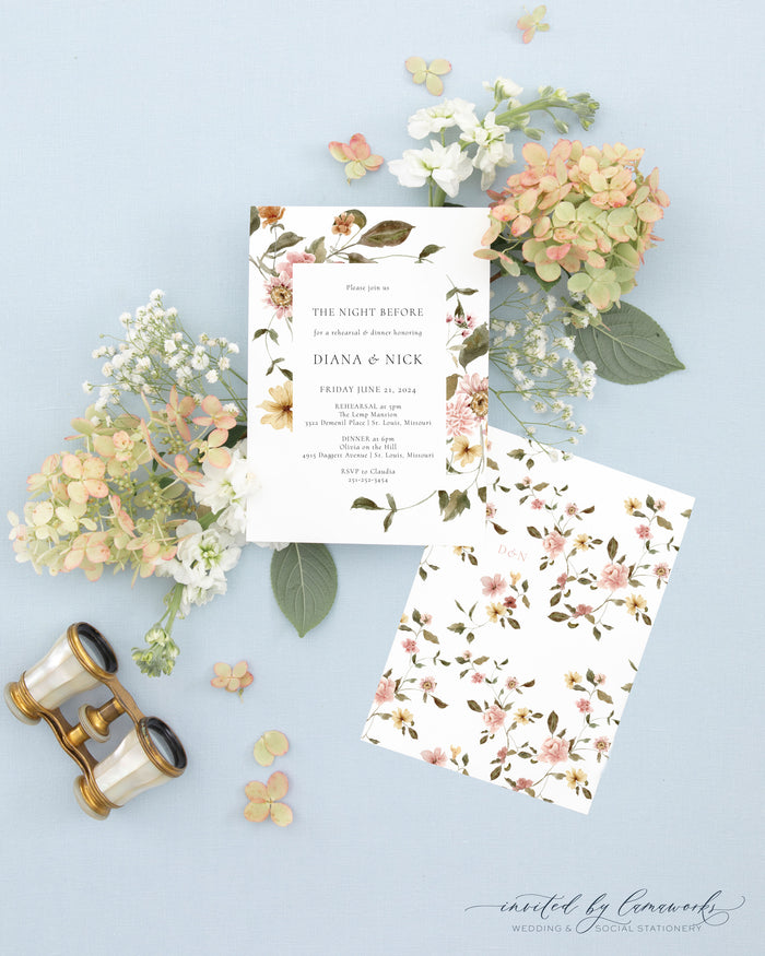 Diana | Rehearsal Dinner Invitation