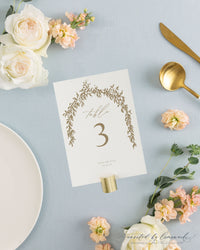 Elena | Table Numbers - Lemon Wreath