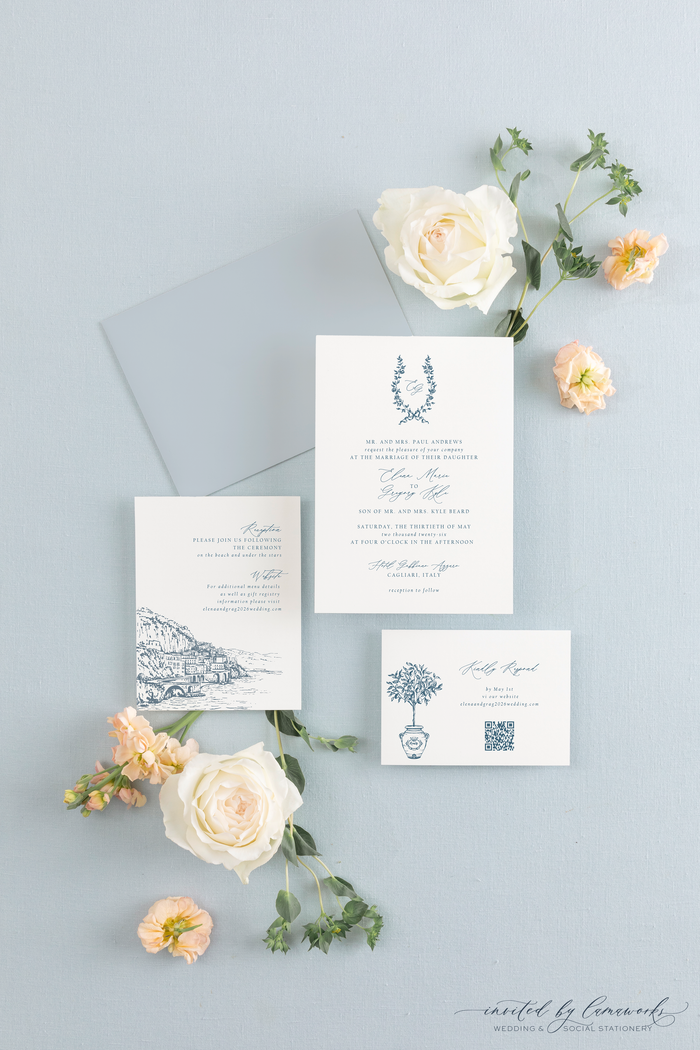 Elena | Invitation Suite - Wreath