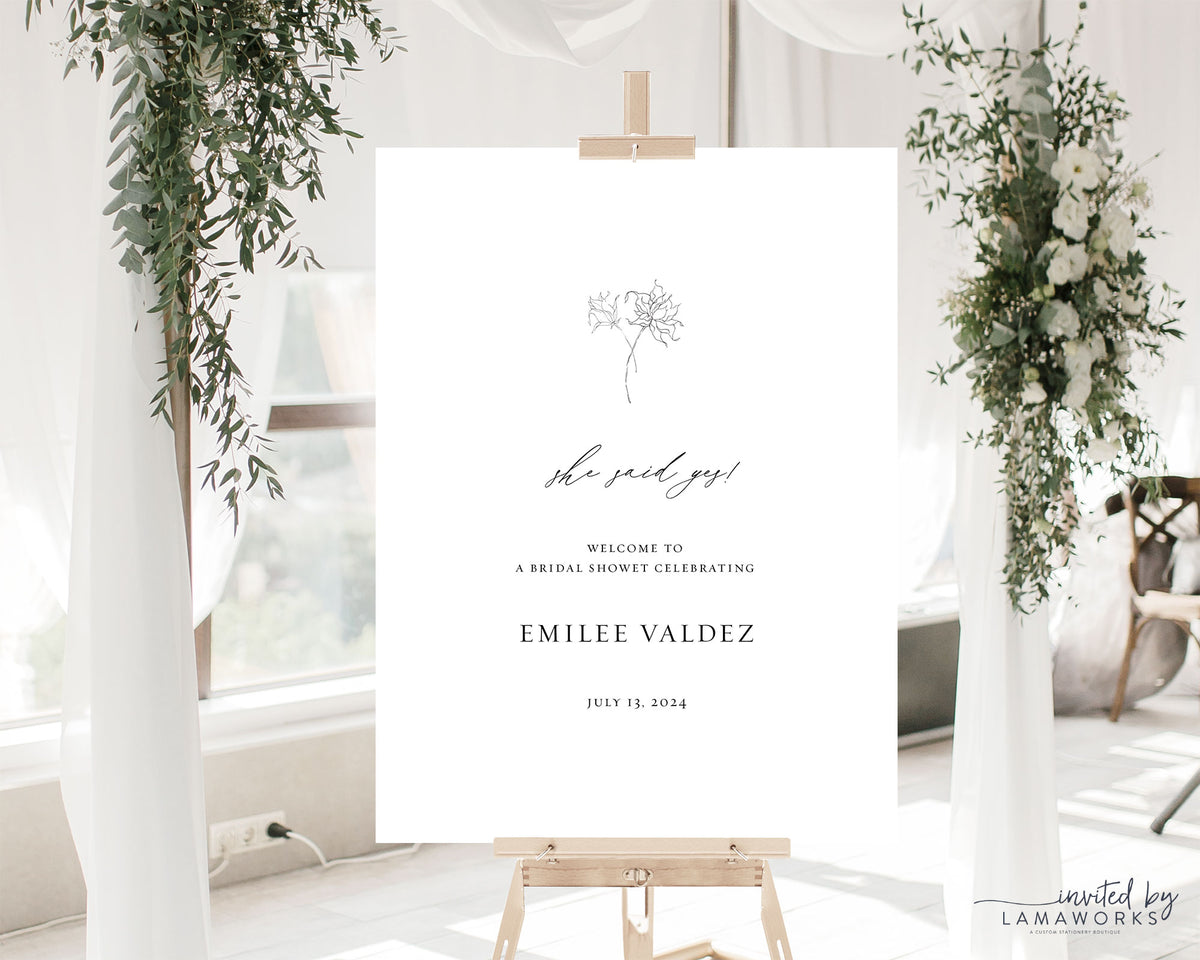 Emilee | Wedding or Shower Welcome Sign