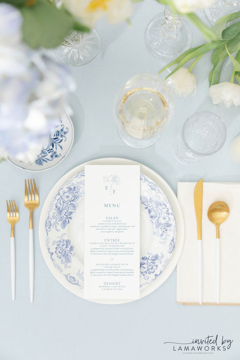 Emilee | Dinner Menu - Monogram