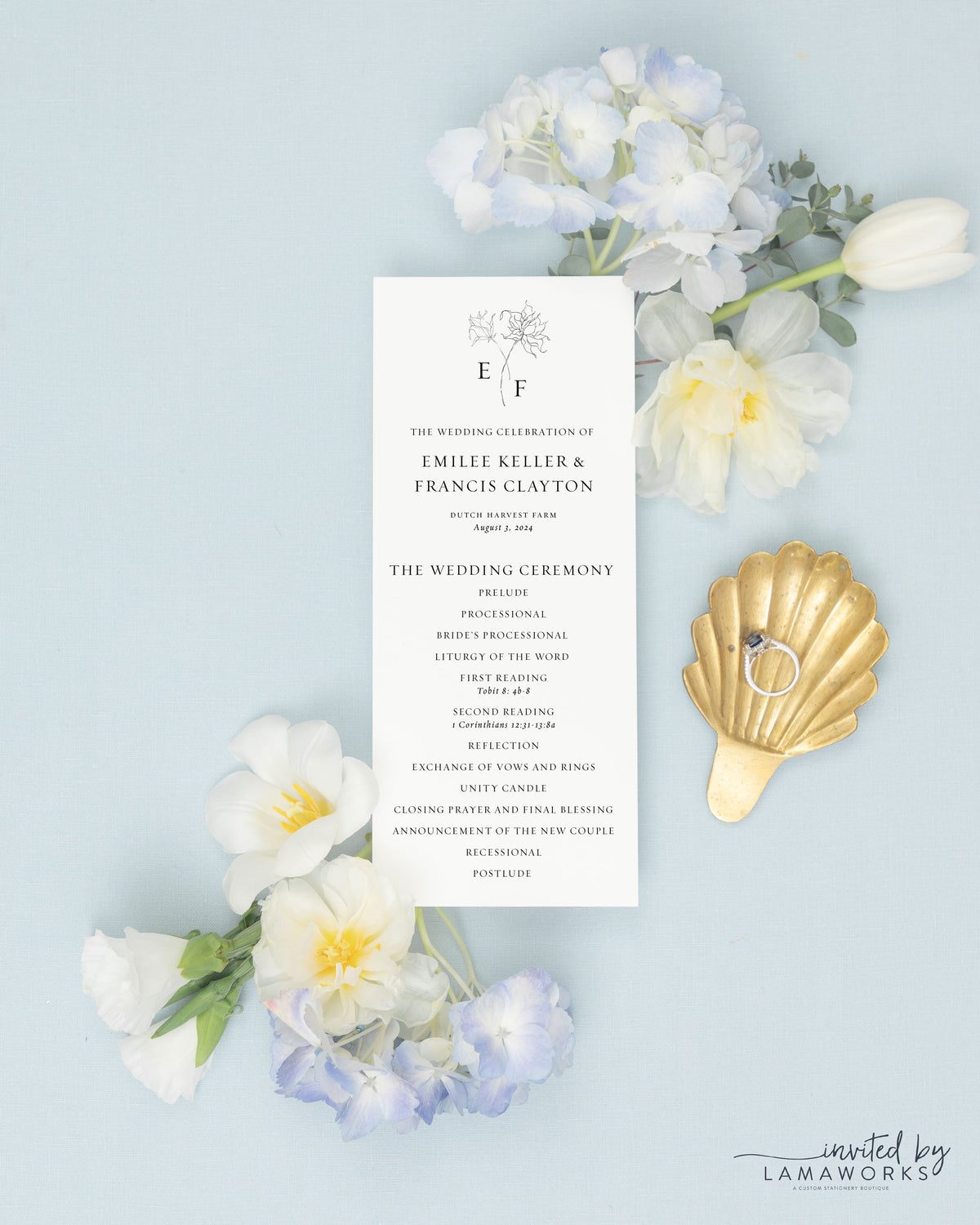 Emilee | Wedding Program