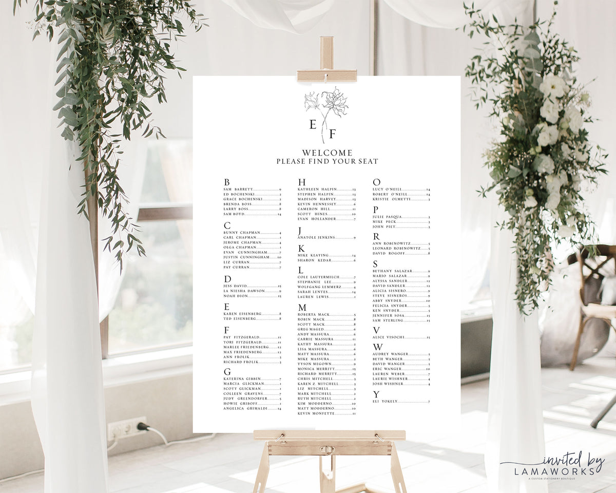 Emilee | Seating Chart