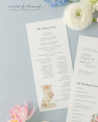 Gwen | Wedding Program