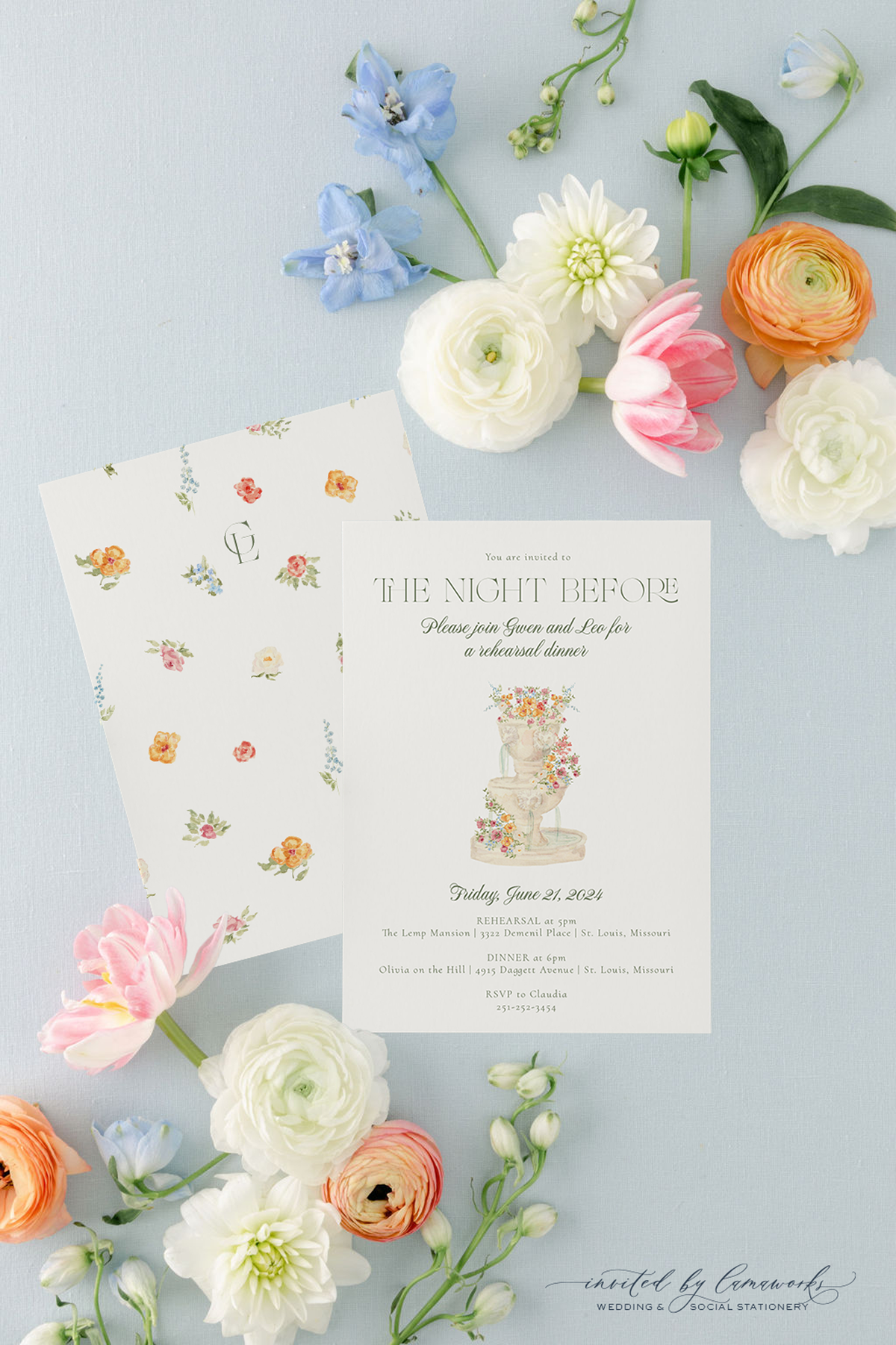 Gwen | Rehearsal Dinner Invitation