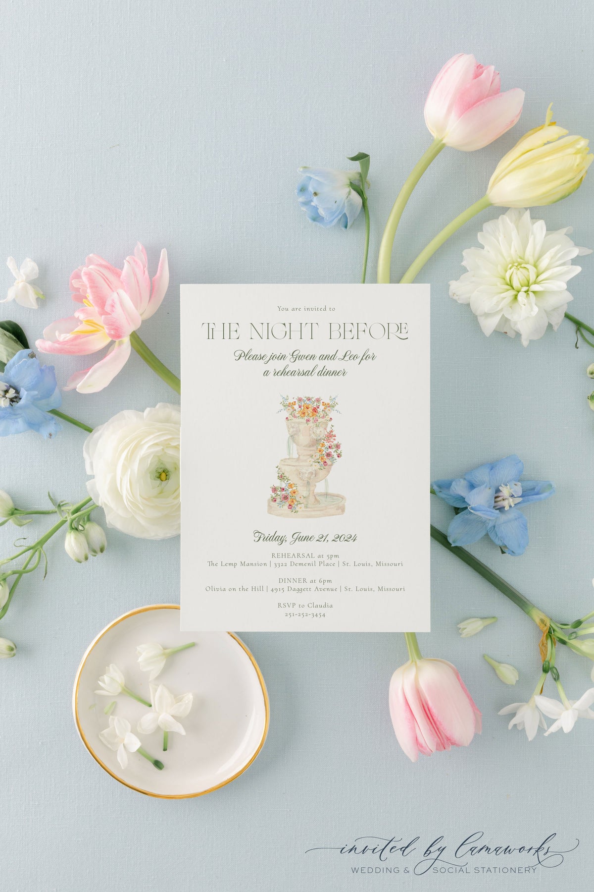 Gwen | Rehearsal Dinner Invitation