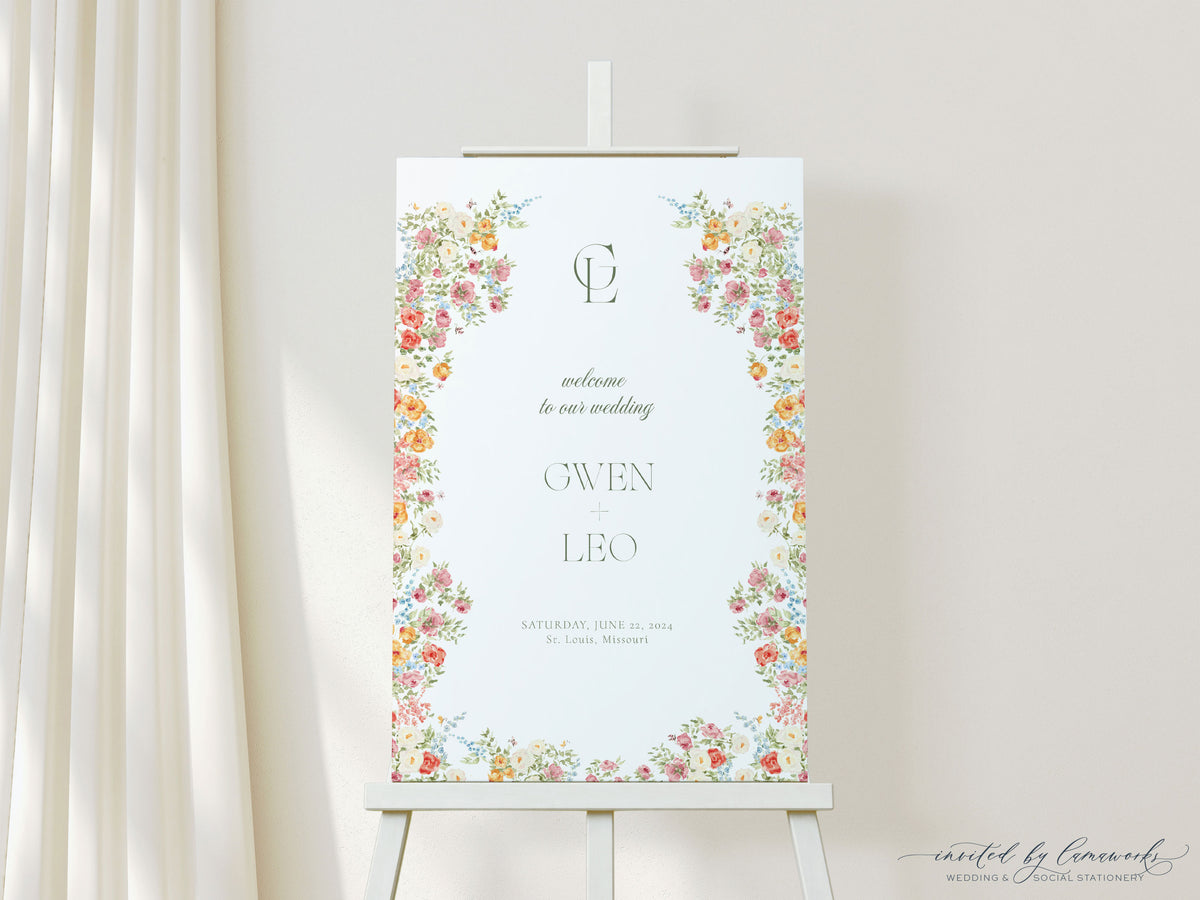 Gwen | Wedding or Shower Welcome Sign