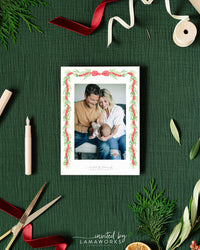 Holly Jolly Christmas Garland Card