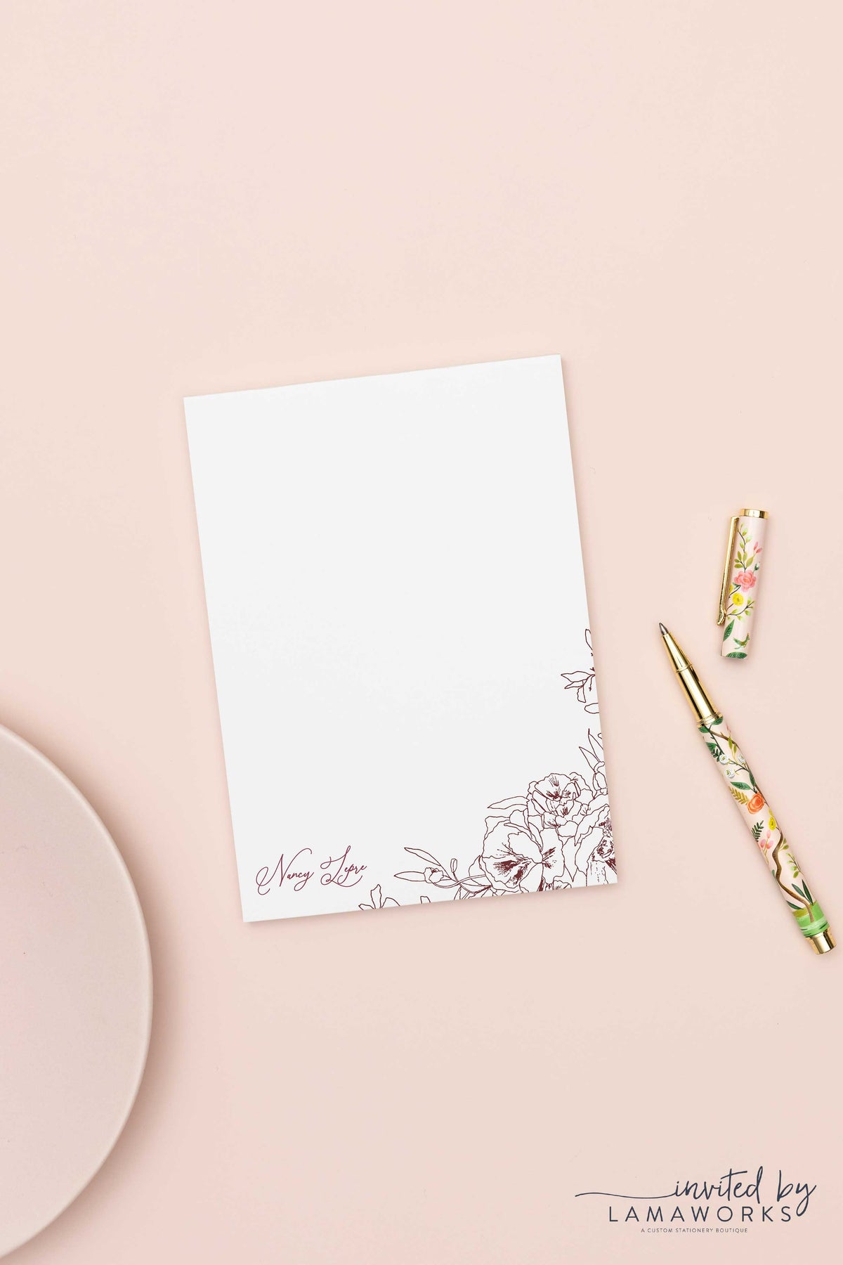 Floral Notepad - Letters of Hope 1