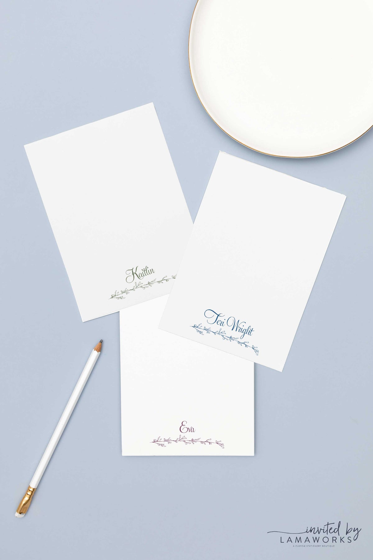 Personalize Simple Flower Notepad | Kaitlin