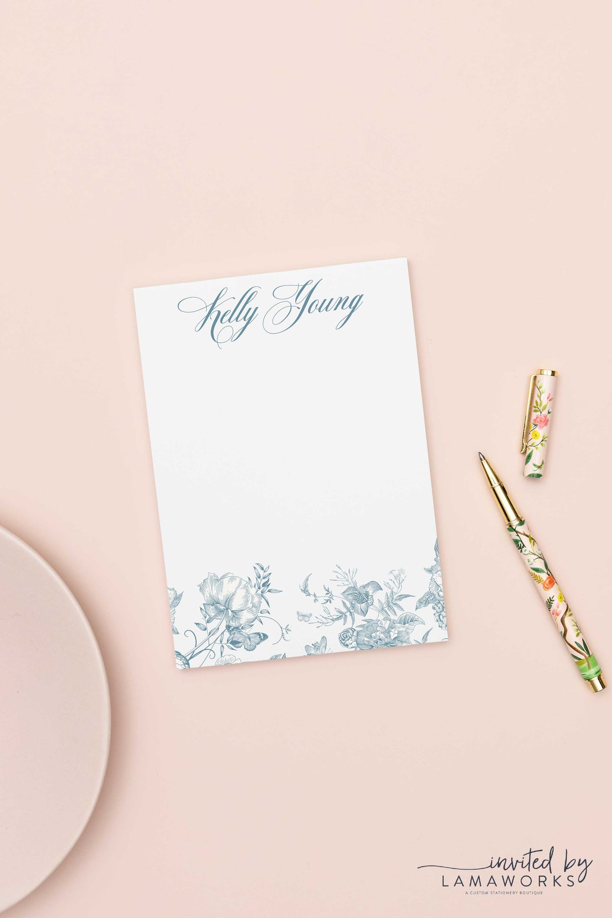 Personalized Flower Notepad | Kelly