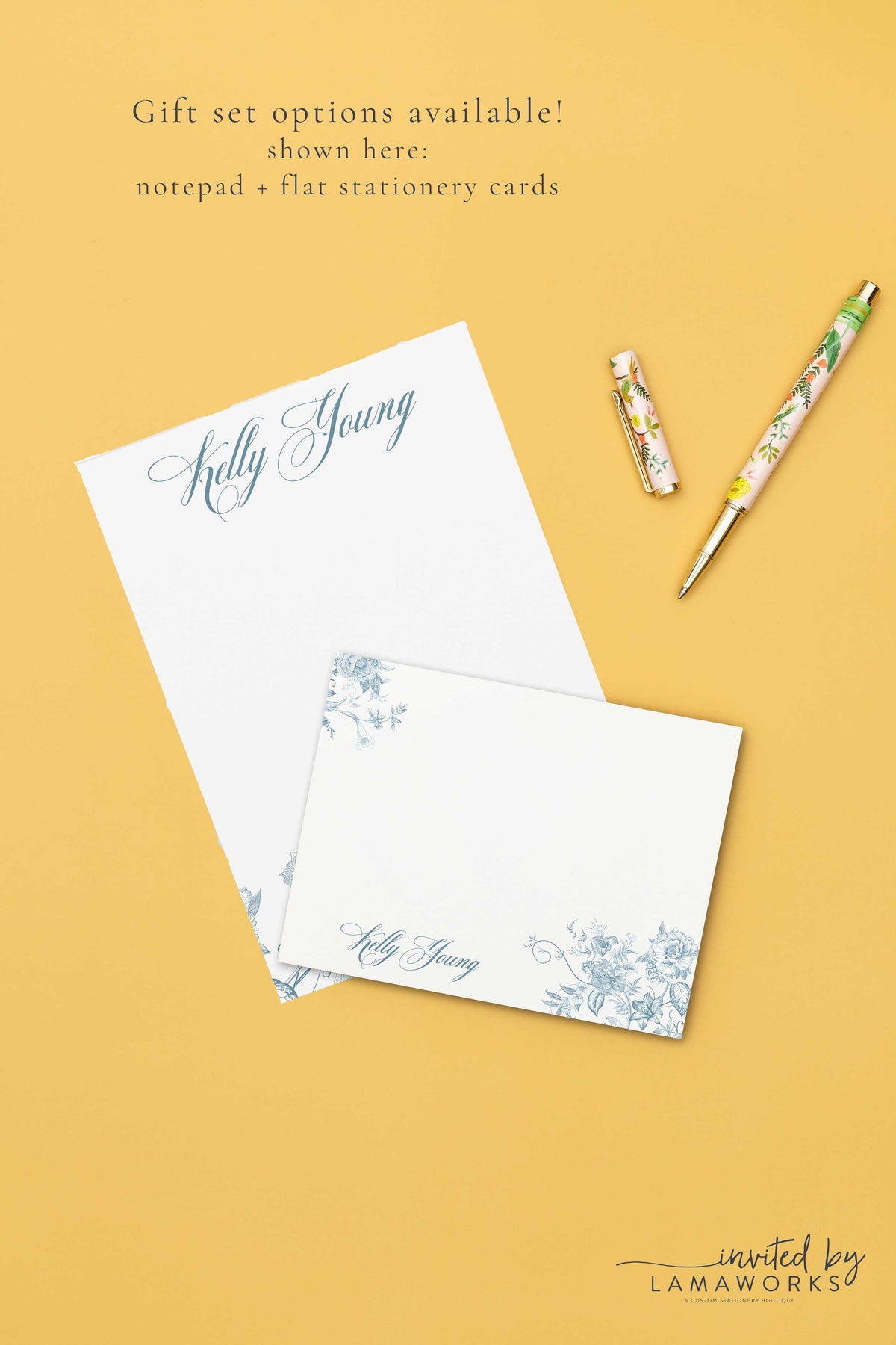 Personalized Flower Notepad | Kelly