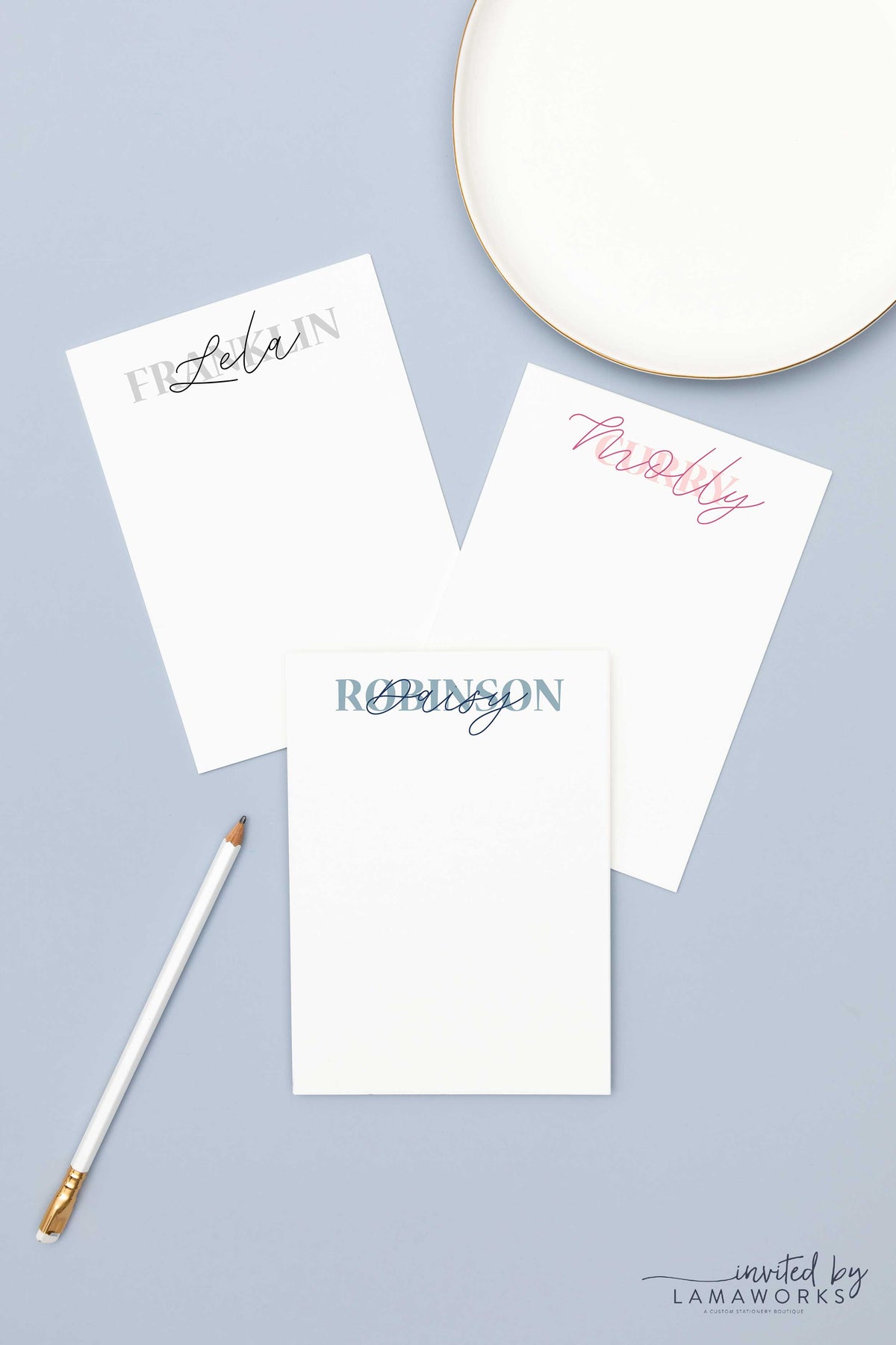 Modern Personalized Notepad | Lela