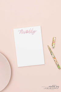 Modern Personalized Notepad | Lela