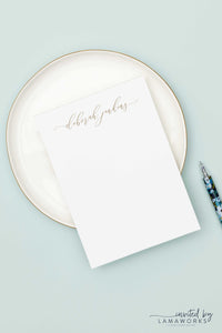 Personalized Notepad with Simple Script | Lillian