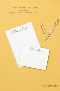 Personalized Notepad with Simple Script | Lillian