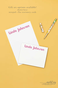 Modern Custom Notepad | Linda