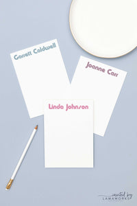 Modern Custom Notepad | Linda