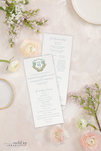 Madison | Wedding Program