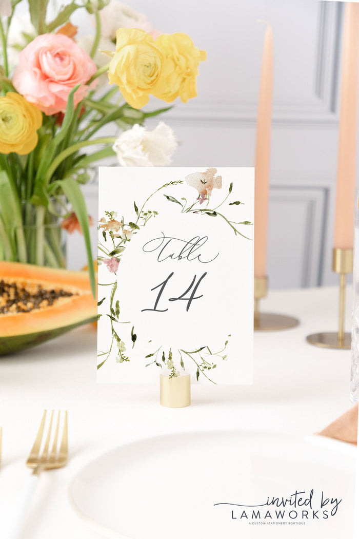 Melissa | Table Numbers