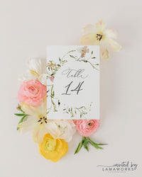 Melissa | Table Numbers