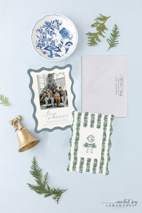 Merry and Bright with Monogram