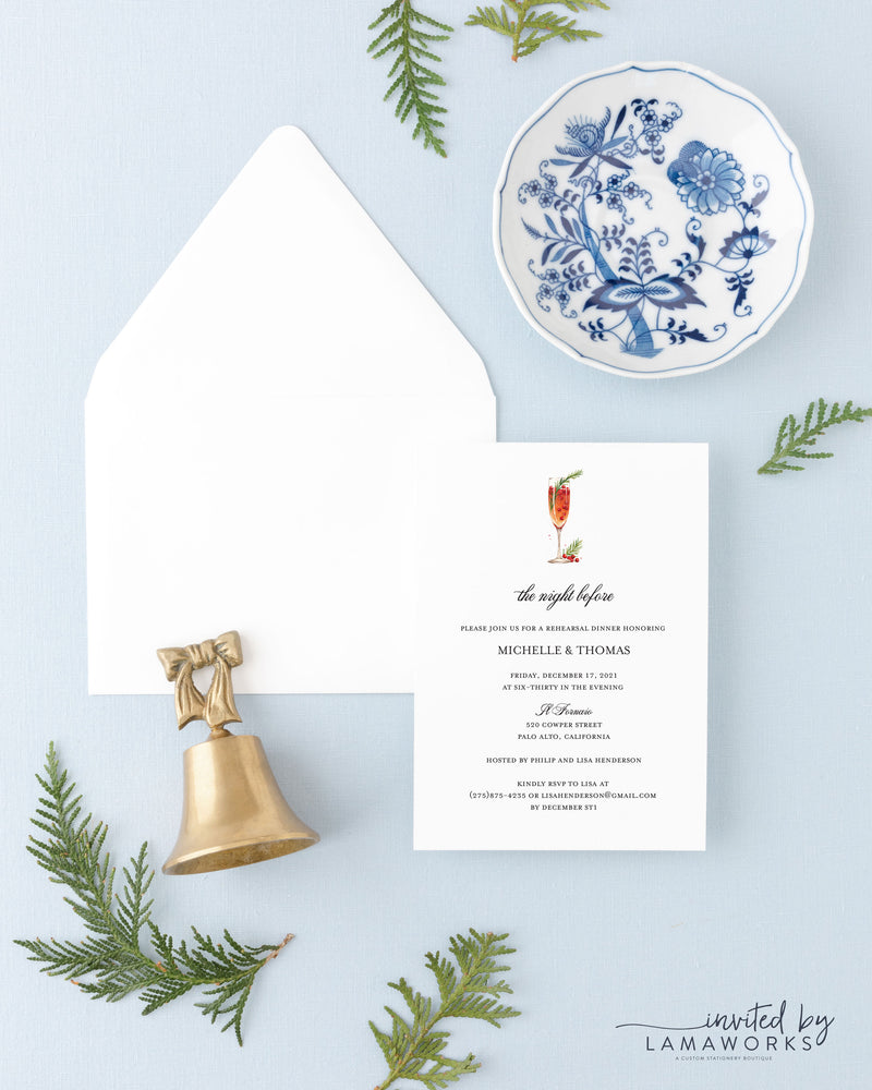 Michelle | Rehearsal Dinner Invitation