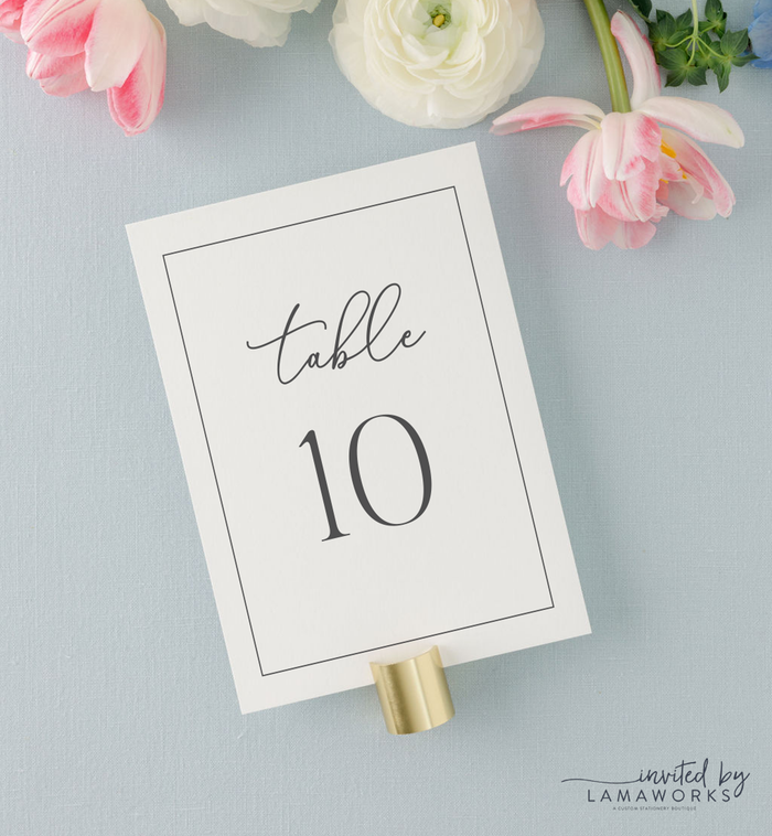 Molly | Table Numbers