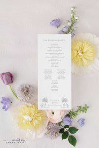 Nicole | Wedding Program