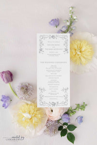 Nicole | Wedding Program