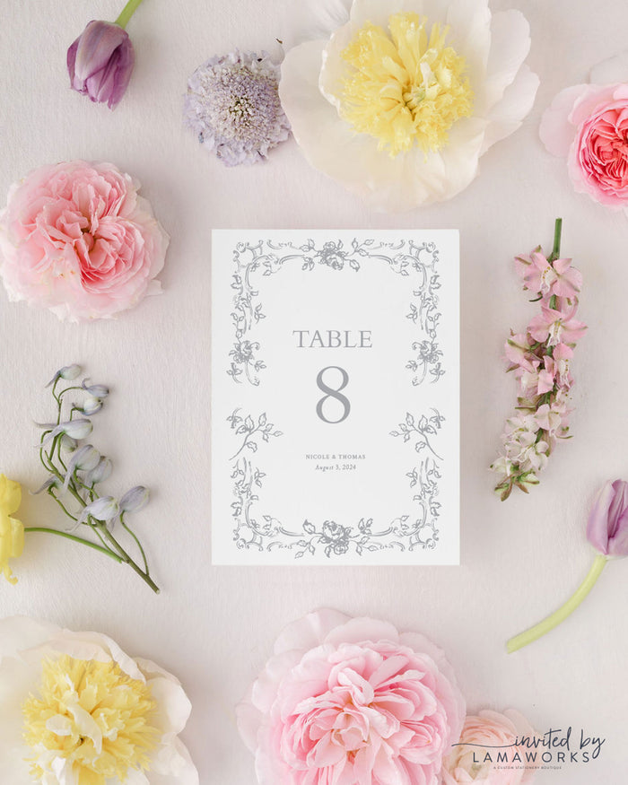 Nicole | Table Numbers