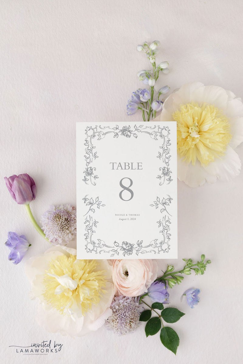 Nicole | Table Numbers