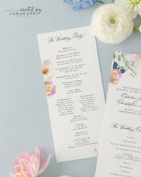 Ophelia | Wedding Program