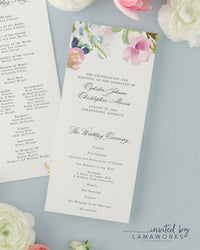 Ophelia | Wedding Program