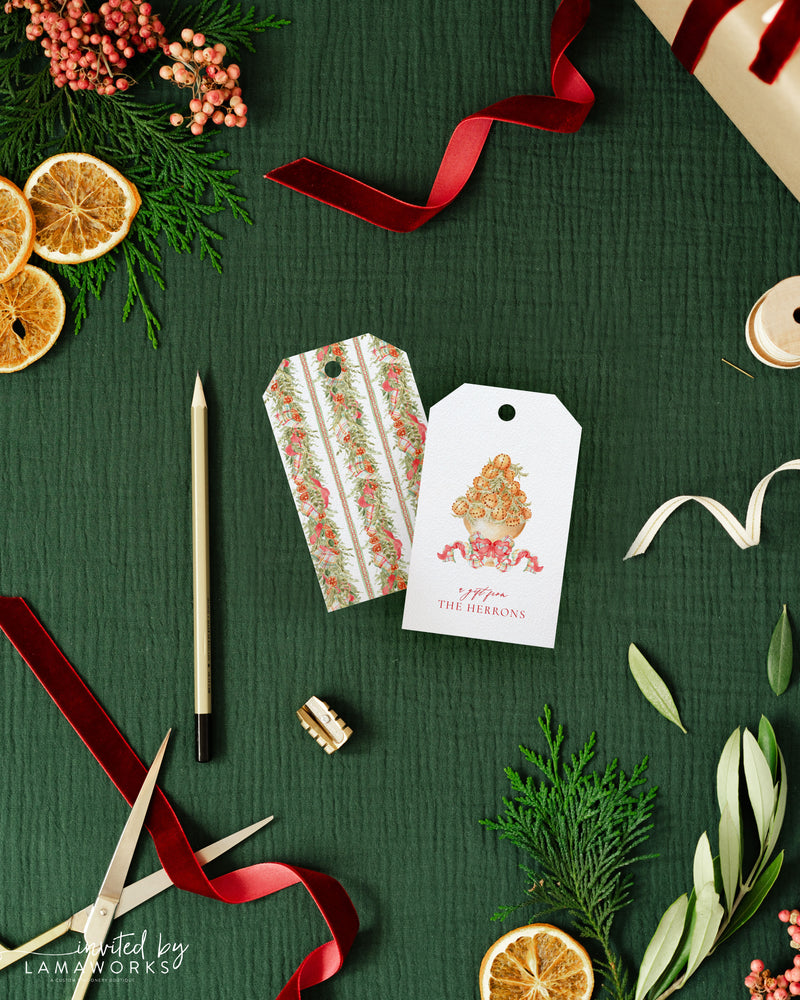 Orange and Clove Christmas Tags