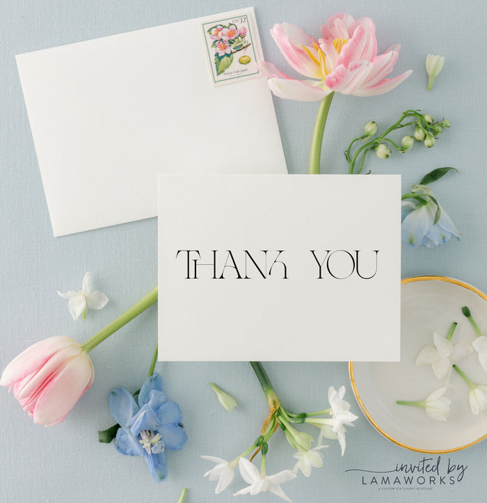 Renee | Folded Thank You Card