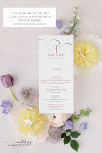 Renee - Menu and Place Card