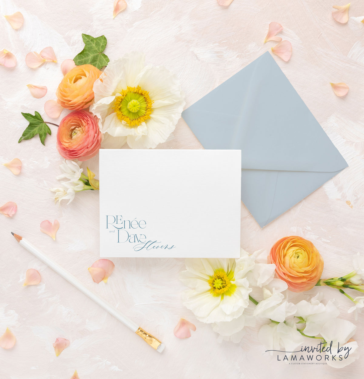 Renee | Flat Personal Stationery Set 1