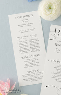 Renee | Wedding Program