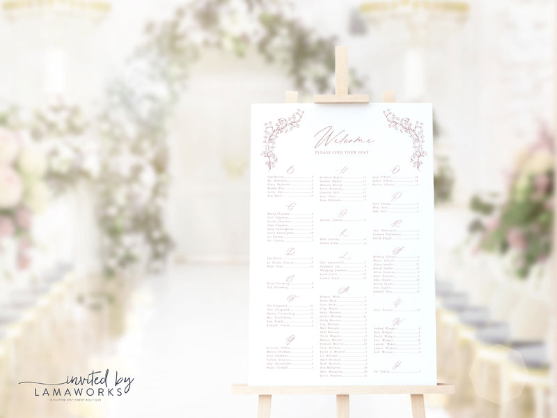 Samantha | Seating Chart