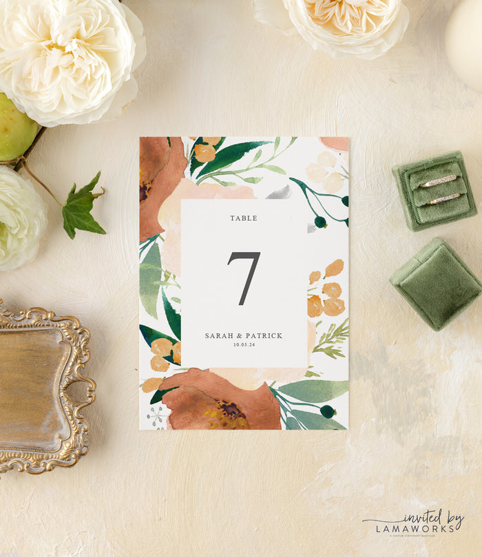 Sarah | Table Numbers